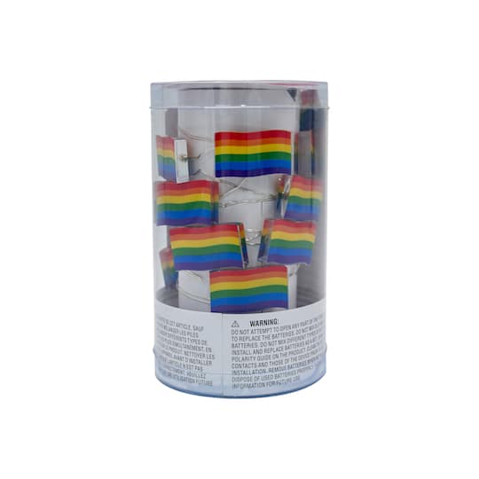 12ct. Pride Flag Warm White LED Crafting Lights by Celebrate It™